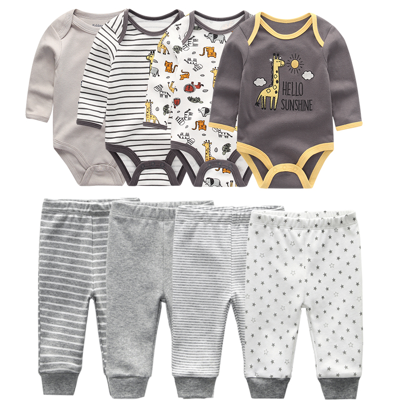 Baby clothes set Fashion 2020 newborn infant clothing animal print long sleeve 4pcs bodysuits+4pcs pant winter outfit, Pbdl8001
Baby clothes set Fashion 2020 newborn infant clothing animal print long sleeve 4pcs bodysuits+4pcs pant winter outfit, Pbdl8001