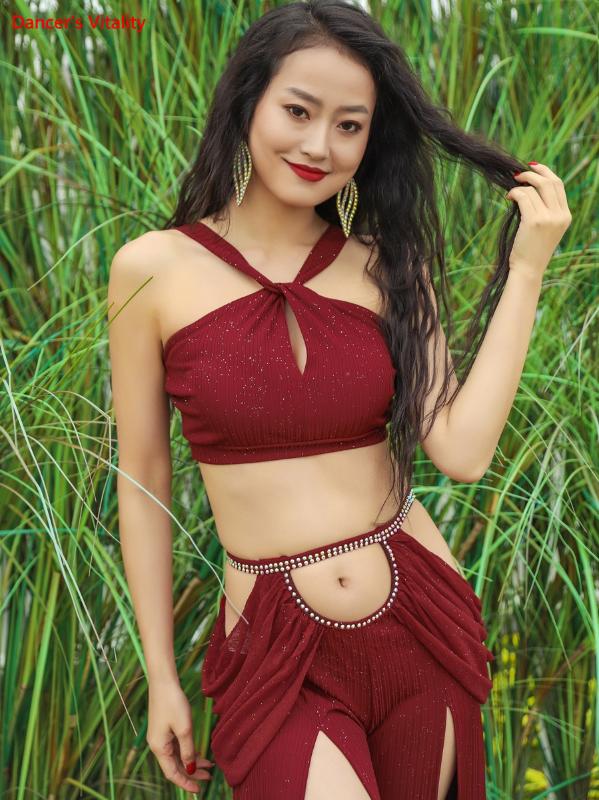 Women's Belly Dance Dance Suit Practice Clothes New Sexy Hollow Split Long Skirt+Top Bellydance Set Suit, Black
Women's Belly Dance Dance Suit Practice Clothes New Sexy Hollow Split Long Skirt+Top Bellydance Set Suit, Black