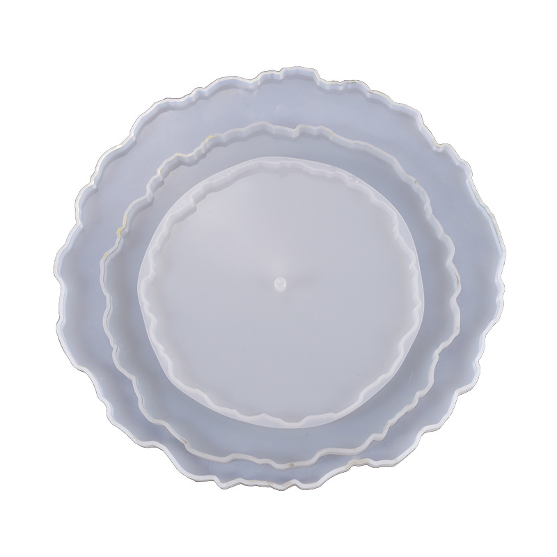 Three Layer Fruit Tray Silicone Mold Cake Stand Epoxy Resin Tray Plate DIY Resin Coaster Mold Handmade Crystal Epoxy Plate Home Decoration