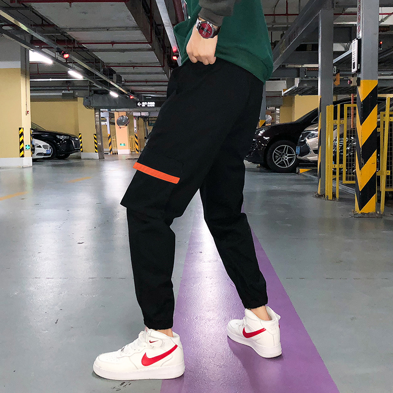Joggers Spring Hip Hop Black Harem Fleece winter Pants Men Multi-pocket Ribbons Sweatpants Casual Trousers, Black white thin
Joggers Spring Hip Hop Black Harem Fleece winter Pants Men Multi-pocket Ribbons Sweatpants Casual Trousers, Black white thin