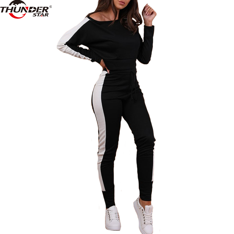 Women 2 Piece Set Top and Pants 2020 Autumn Winter Casual Woman Set Black One Shoulder Crop Top and Drawstring Pants, Blue
Women 2 Piece Set Top and Pants 2020 Autumn Winter Casual Woman Set Black One Shoulder Crop Top and Drawstring Pants, Blue
