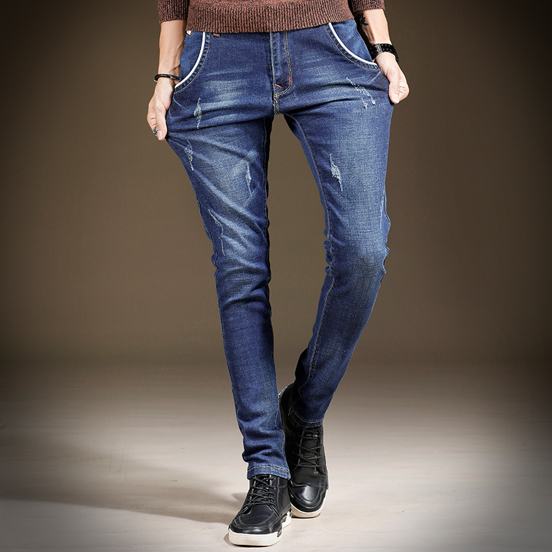 2020 New Men's Classic Jeans Elastic Skinny Solid Color Denim Jean Male Smart Casual Black Blue Slim Fit Pants Brand Clothes
2020 New Men's Classic Jeans Elastic Skinny Solid Color Denim Jean Male Smart Casual Black Blue Slim Fit Pants Brand Clothes
