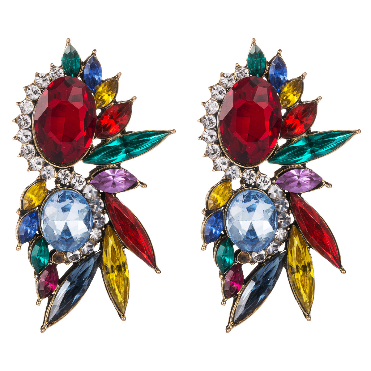 Exaggerated alloy Diamond rhinestone glass diamond Super Flash full diamond earrings female temperament eye-absorbing earrings
Exaggerated alloy Diamond rhinestone glass diamond Super Flash full diamond earrings female temperament eye-absorbing earrings