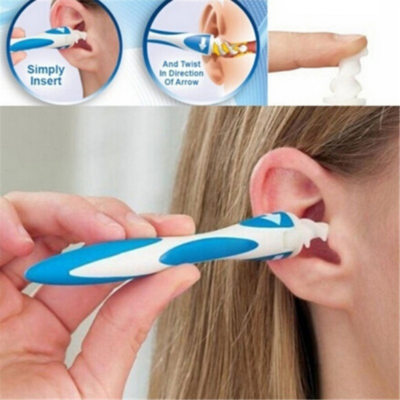 New Ear Wax Removal Tools Spiral Soft Head Cleaner Ear Picks Easy Swab
