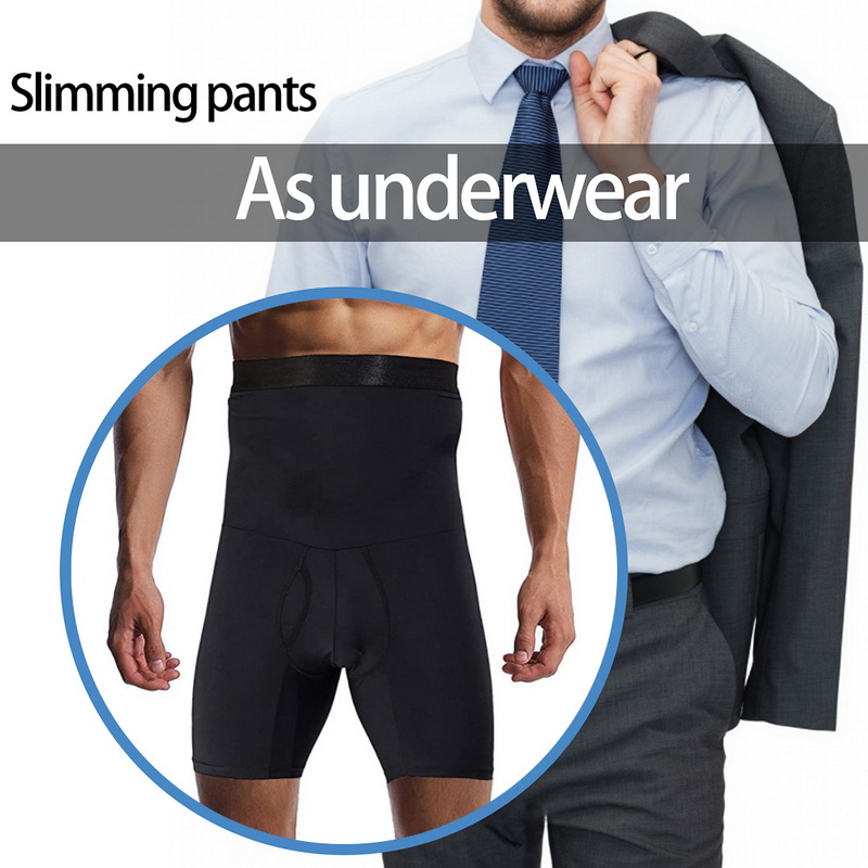 Men' Briefs High Waist Shorts Slim Seamless Boxer Tummy Control Shaping Shorts, Black
Men' Briefs High Waist Shorts Slim Seamless Boxer Tummy Control Shaping Shorts, Black