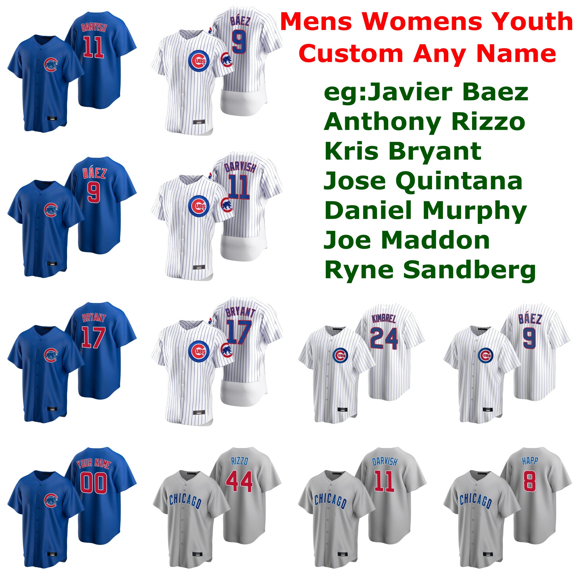 2020 Baseball Jerseys Womens Javier Baez Jersey Anthony Rizzo Kris Bryant Yu Darvish Ryne Sandberg David Bote Blue Grey Custom Stitched, Blue;black
2020 Baseball Jerseys Womens Javier Baez Jersey Anthony Rizzo Kris Bryant Yu Darvish Ryne Sandberg David Bote Blue Grey Custom Stitched, Blue;black