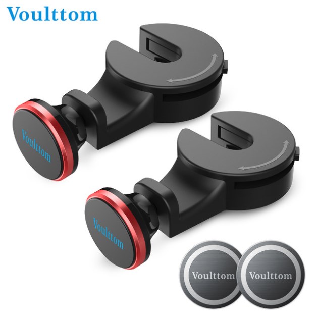 Tablet Voulttom 2pc/lot Phone Holder for Car Headrest hanger for tablet mobile Phone halterung back seat car tablet holder