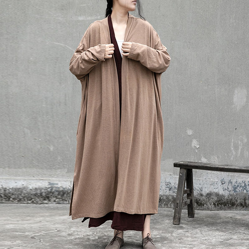 Johnature Spring Solid Color All-match Long Sleeve Cardigan Knitted Coat 2020 New Loose Comfortable Plus Size Women Long Coats, Khaki
Johnature Spring Solid Color All-match Long Sleeve Cardigan Knitted Coat 2020 New Loose Comfortable Plus Size Women Long Coats, Khaki