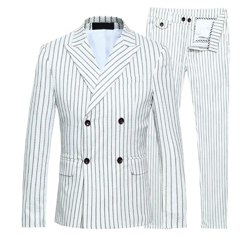 Jackets + Vest + Pants )New Men's Fashion Boutique Striped Business Casual Suit Three-piece Groom Wedding Dress Suit, Black 3 pieces
Jackets + Vest + Pants )New Men's Fashion Boutique Striped Business Casual Suit Three-piece Groom Wedding Dress Suit, Black 3 pieces