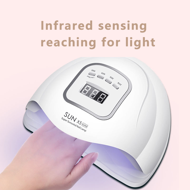 150W SUN X5MAX UV LED Lamp Nail dryer For All Gels 45 LEDs Dryer Lamp Polish Sun Light Timer 10/30/60s For Nail, As pic
150W SUN X5MAX UV LED Lamp Nail dryer For All Gels 45 LEDs Dryer Lamp Polish Sun Light Timer 10/30/60s For Nail, As pic