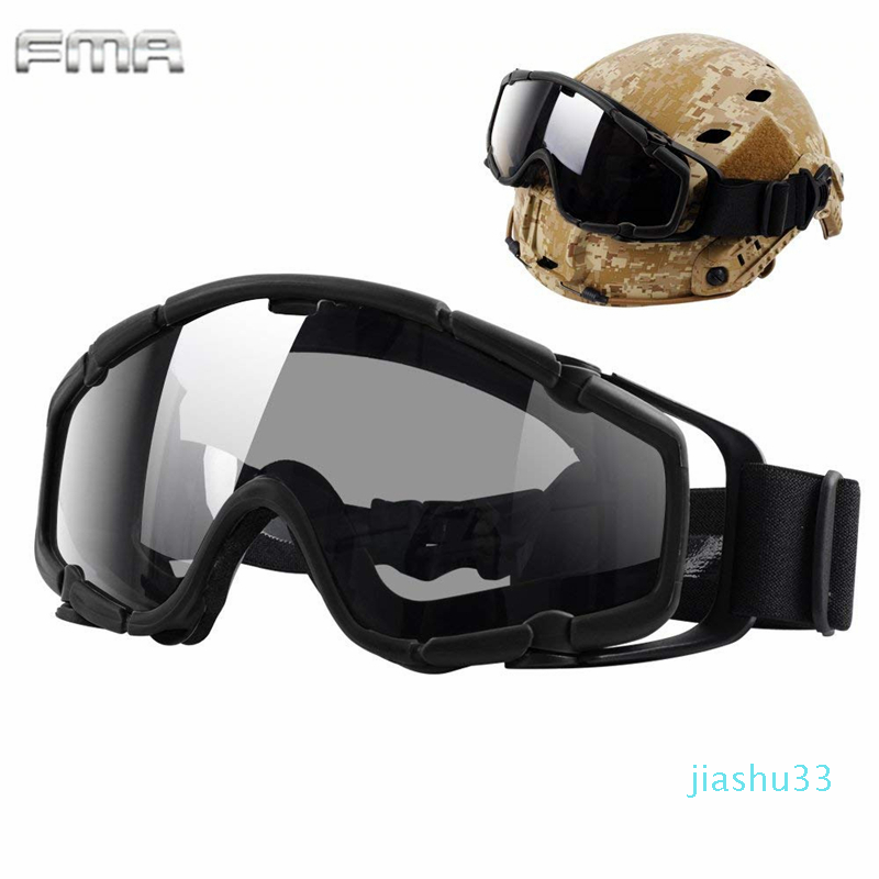 luxury- FMA Helmet Goggles Tactical Ballistic Anti-Fog Goggles Safety Glasses for Helmets with Side Rails BK&Clean Lens, Silver
luxury- FMA Helmet Goggles Tactical Ballistic Anti-Fog Goggles Safety Glasses for Helmets with Side Rails BK&Clean Lens, Silver