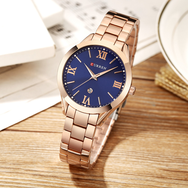 CURREN Gold Watch Women Watches Ladies 9007 Steel Women's Bracelet Watches Female Clock Relogio Feminino Montre Femme CX200720