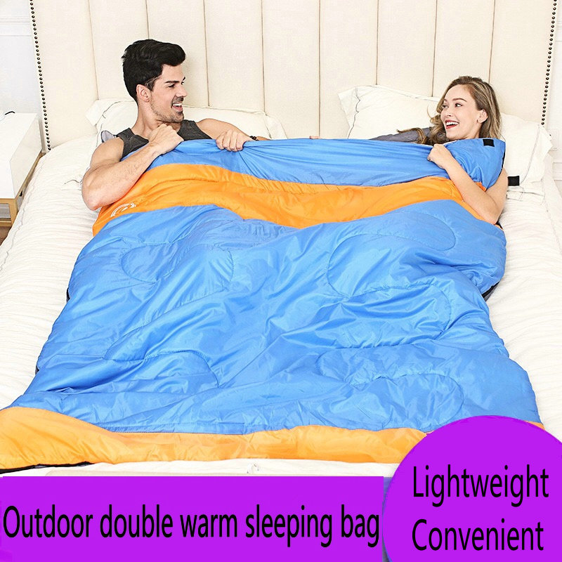 Outdoor Double Sleeping Bag Camping Hiking Portable Envelope type Spring and Autumn Sleeping Bag filling cotton for couple
Outdoor Double Sleeping Bag Camping Hiking Portable Envelope type Spring and Autumn Sleeping Bag filling cotton for couple
