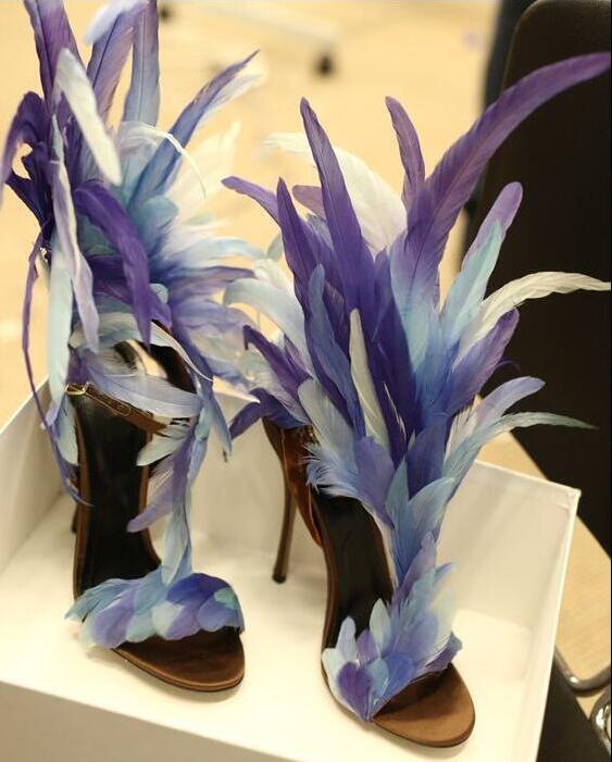 Sexy Purple Feather Embellished Stiletto High Heels Gladiator Sandals Ladie High Heels Dress Runway Shoes Woman Peep Toe Shoes, As picture
Sexy Purple Feather Embellished Stiletto High Heels Gladiator Sandals Ladie High Heels Dress Runway Shoes Woman Peep Toe Shoes, As picture