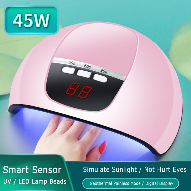 45W Nail Light Therapy Machine Dryer Nail Polish Glue Lamp Quick-drying Induction UV Polish Glue Baking Lamp Manicure Tool, 01
45W Nail Light Therapy Machine Dryer Nail Polish Glue Lamp Quick-drying Induction UV Polish Glue Baking Lamp Manicure Tool, 01