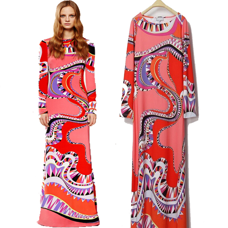 Women's 2020 Spring New Arrival Luxury Brands Long Sleeves Colourful Bohemian Print Jersey Silk Maxi long Dress, Customize
Women's 2020 Spring New Arrival Luxury Brands Long Sleeves Colourful Bohemian Print Jersey Silk Maxi long Dress, Customize