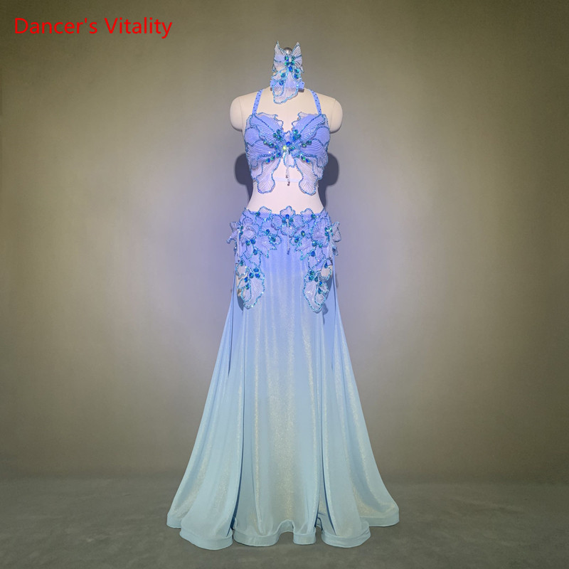 Belly Dance Female adult High-end Bra Or Long Skirt Competition Clothes New Profession Custom Elegant Performance Clothing Set, Blue
Belly Dance Female adult High-end Bra Or Long Skirt Competition Clothes New Profession Custom Elegant Performance Clothing Set, Blue