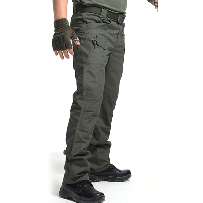 Men's Pants High Quality City Tactical Cargo Men Waterproof Work Long With Pockets Loose Trousers Many S-3XL