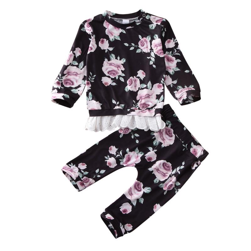 Baby Spring Autumn Clothing Toddler Babies Kids Girls Floral Lace Long Sleeve Shirt Tops+ Pants Suit Baby Outfits Clothes Sets, As pic
Baby Spring Autumn Clothing Toddler Babies Kids Girls Floral Lace Long Sleeve Shirt Tops+ Pants Suit Baby Outfits Clothes Sets, As pic