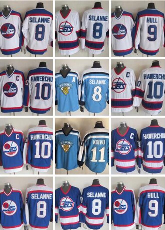 Men's Vintage Winnipeg Jets Hockey Jerseys 10 Dale Hawerchuk 9 Bobby Hull 11 Koivu Vintage CCM 8 Selanne Jersey, #8 selanne blue 3
Men's Vintage Winnipeg Jets Hockey Jerseys 10 Dale Hawerchuk 9 Bobby Hull 11 Koivu Vintage CCM 8 Selanne Jersey, #8 selanne blue 3
