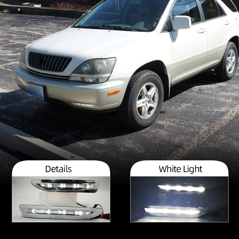 2PCS LED Daytime Running Light For Lexus RX300 RX330 RX350 1998 1999 2000 2001 2002 2003 DRL Fog Lamp Decoration
2PCS LED Daytime Running Light For Lexus RX300 RX330 RX350 1998 1999 2000 2001 2002 2003 DRL Fog Lamp Decoration