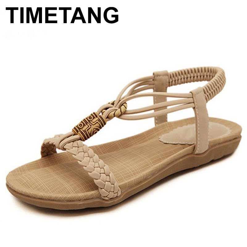 TIMETANG Summer new women's flat sandals shoes woman Bohemia beach sandals fashion ethnic retro girls weave size C076, Beige
TIMETANG Summer new women's flat sandals shoes woman Bohemia beach sandals fashion ethnic retro girls weave size C076, Beige