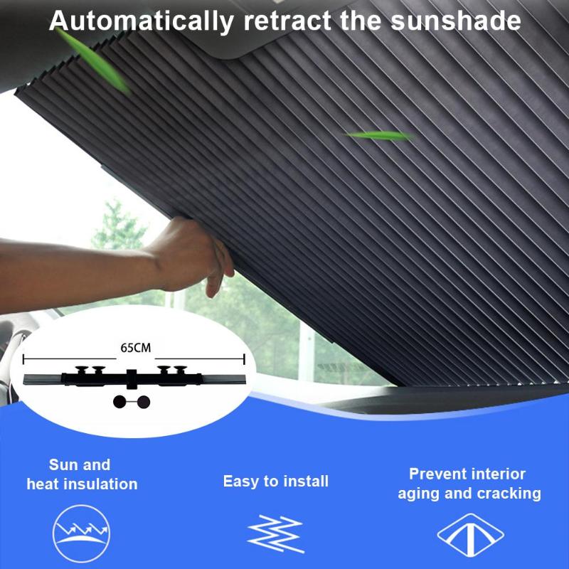 New Upgrade 65CM Car Windshield Sun Shade Sun Shade UV Resistant Heat Reflector For Keep Your Vehicle Cool
New Upgrade 65CM Car Windshield Sun Shade Sun Shade UV Resistant Heat Reflector For Keep Your Vehicle Cool