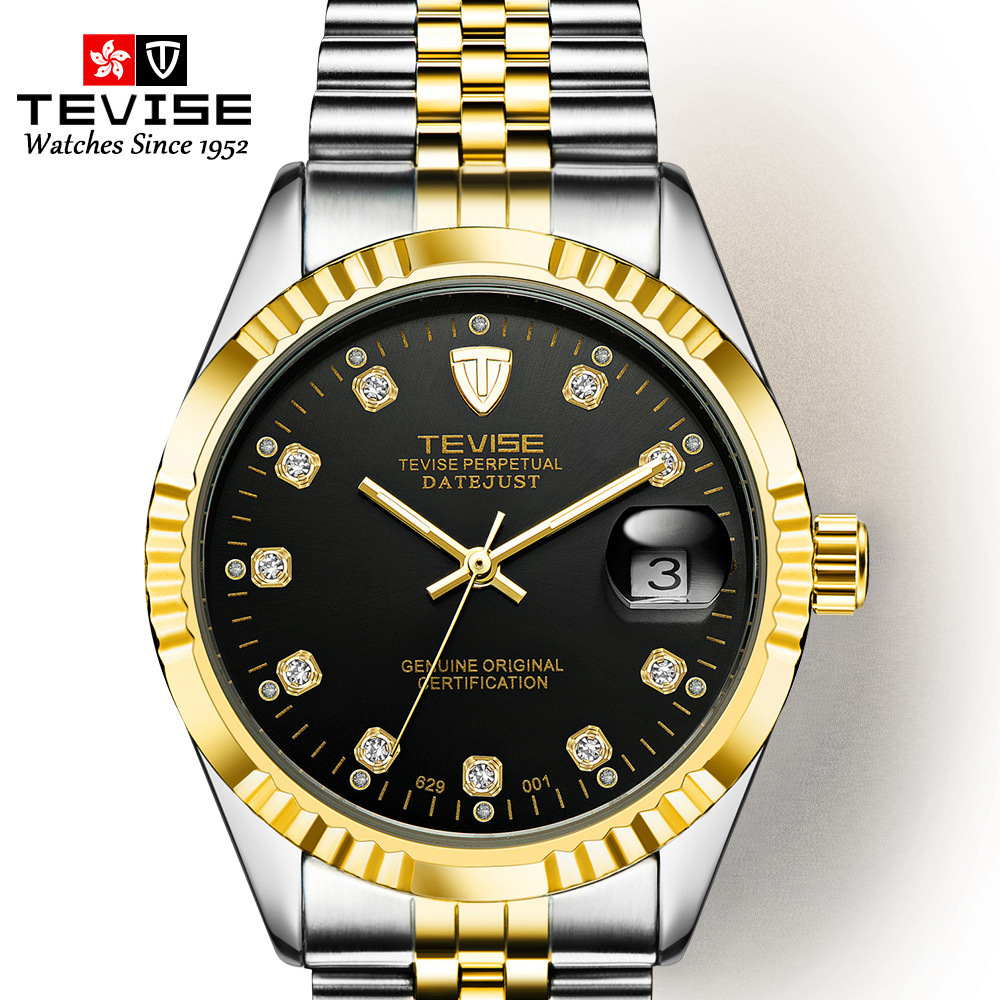 Business Mens Watch Amazon Hot Sale Watch European and American Fashion Casual Watch Waterproof Solid Steel Belt Mens Mechanical, 629-001-natural black surface
Business Mens Watch Amazon Hot Sale Watch European and American Fashion Casual Watch Waterproof Solid Steel Belt Mens Mechanical, 629-001-natural black surface