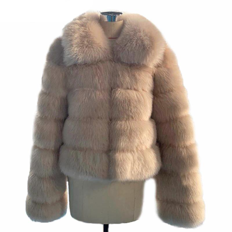 Winter Luxury Faux Fur Coat Women Fluffy Turn-down Collar Thick Warm Faux Fur Coat Female Artifical Jacket 2020 LJLS159, White
Winter Luxury Faux Fur Coat Women Fluffy Turn-down Collar Thick Warm Faux Fur Coat Female Artifical Jacket 2020 LJLS159, White