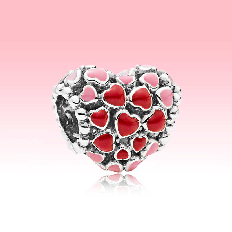Red and Pink Hearts Charm Bangle Bracelet DIY making Accessories with Original box for Pandora 925 Sterling Silver Jewelry Beads Charms
Red and Pink Hearts Charm Bangle Bracelet DIY making Accessories with Original box for Pandora 925 Sterling Silver Jewelry Beads Charms
