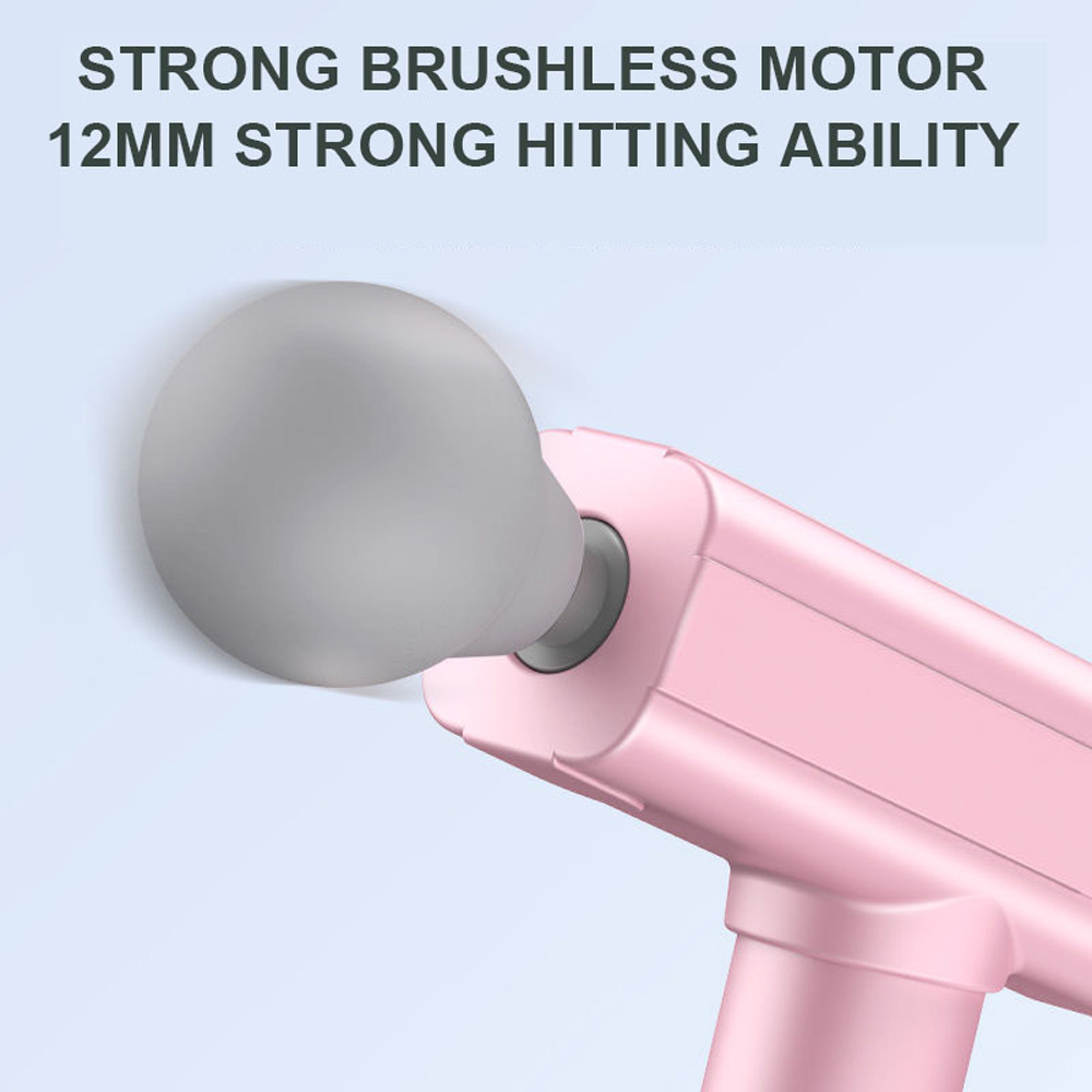 Mini Portable Massage Gun Muscle Massager Head Back Neck Leg Body Sports Relaxation Soothing Touch Screen Mini Pistola De Masaje Portatil