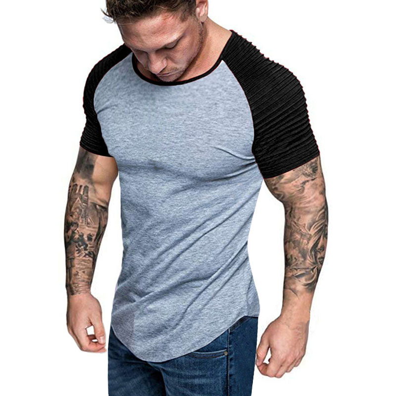 Men T-Shirts 2020 Summer New Raglan Short Sleeve T Shirt Men Slim Fit Tops Tees Casual Solid Streetwear T Shirts Mens Clothing, Black gray
Men T-Shirts 2020 Summer New Raglan Short Sleeve T Shirt Men Slim Fit Tops Tees Casual Solid Streetwear T Shirts Mens Clothing, Black gray