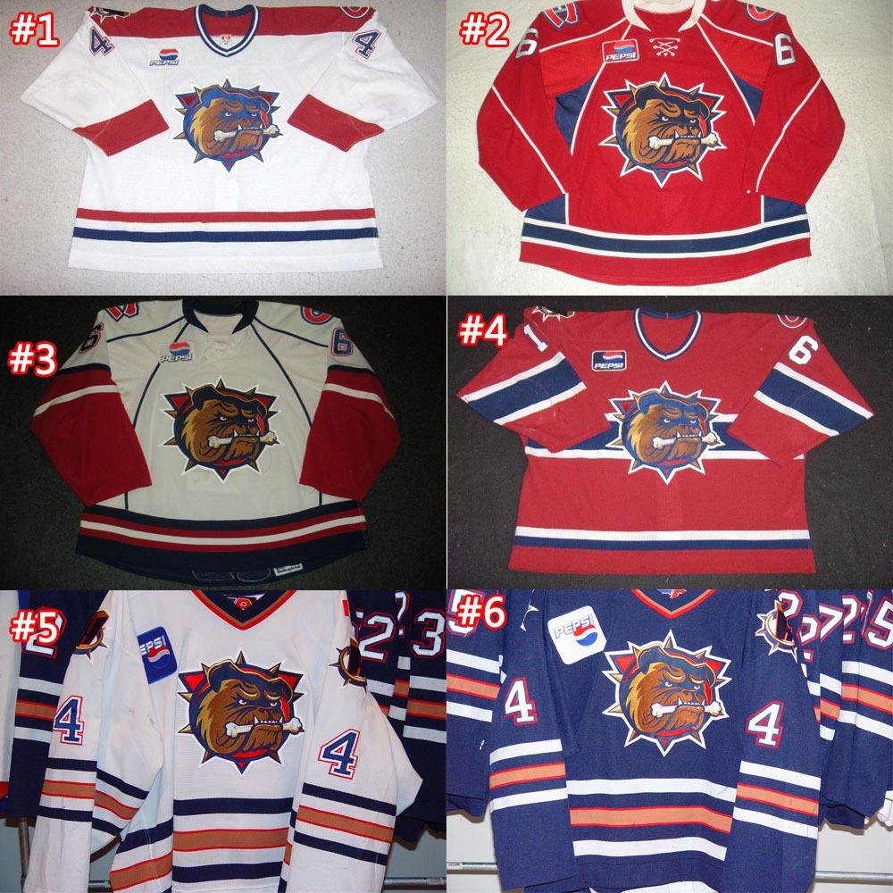 Factory Outlet, Customize Hamilton Bulldogs jersey Jan Horacek Pouliot Ajay Baines Chad Anderson / Ajay Baines AHL jersey sew any name, White
Factory Outlet, Customize Hamilton Bulldogs jersey Jan Horacek Pouliot Ajay Baines Chad Anderson / Ajay Baines AHL jersey sew any name, White