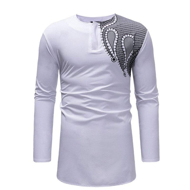 Longline African Dashiki Shirt Men Hipster Paisley Print African Clothes Slim Fit Long Sleeve Business Casual Tee Shirt Homme
Longline African Dashiki Shirt Men Hipster Paisley Print African Clothes Slim Fit Long Sleeve Business Casual Tee Shirt Homme