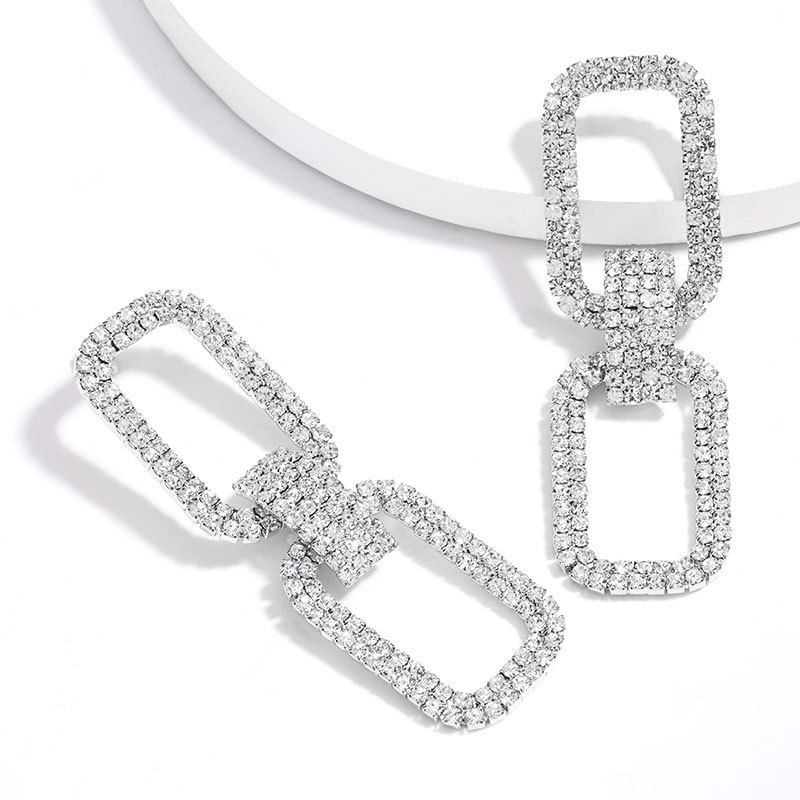 Minimalist style personalized rounded rectangle buckle alloy rhinestone diamond earrings female super fairy geometric earring
Minimalist style personalized rounded rectangle buckle alloy rhinestone diamond earrings female super fairy geometric earring