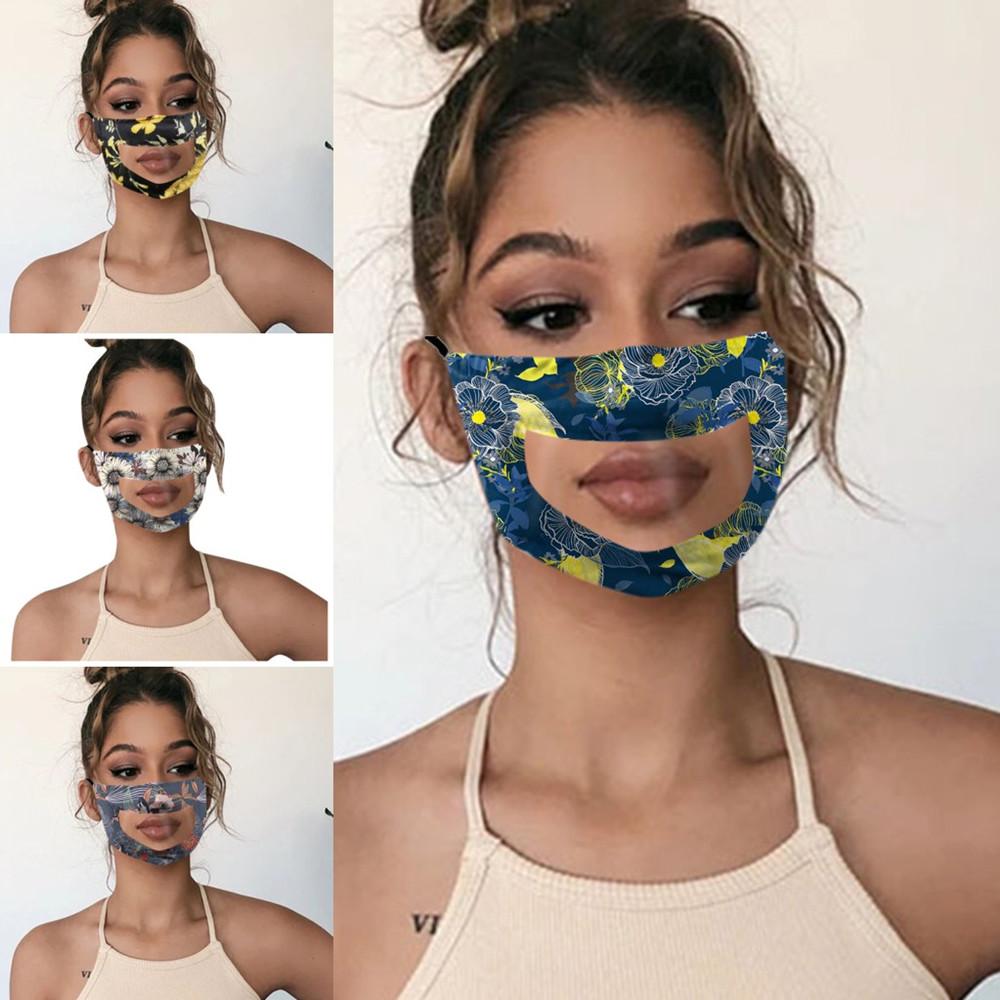 Adult Printed Floral Visible Mouth Designer Face Masks For The Deaf And Hard Of Hearing Washable Dust proof Transparent Screen Mouth Masks
Adult Printed Floral Visible Mouth Designer Face Masks For The Deaf And Hard Of Hearing Washable Dust proof Transparent Screen Mouth Masks