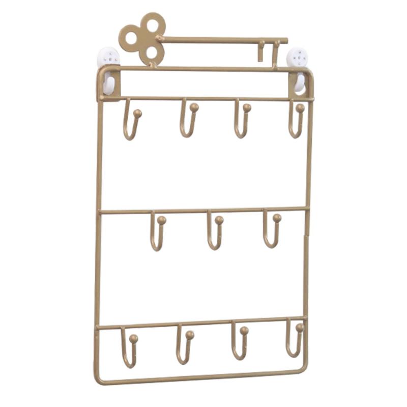 Modern Style Iron Wall Mounted Storage Hook 11 Hangers Hooks Key Holder Coat Hat Scarf Rack Durable Wall-hooks Home Storage Hold
Modern Style Iron Wall Mounted Storage Hook 11 Hangers Hooks Key Holder Coat Hat Scarf Rack Durable Wall-hooks Home Storage Hold