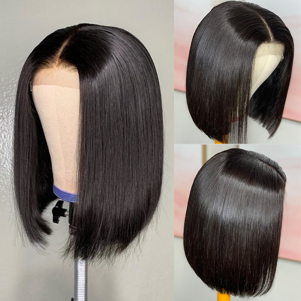 4X4 Lace Frontal Wig Straight Bob Lace Front Wigs Brazilian Lace Front Human Hair Wigs, Medium brown
4X4 Lace Frontal Wig Straight Bob Lace Front Wigs Brazilian Lace Front Human Hair Wigs, Medium brown