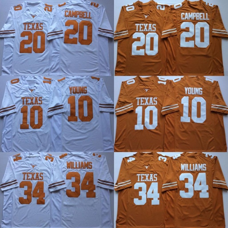 NCAA Vintage Texas Longhorns College Football Jerseys Cheap 10 Vince Young 34 Ricky Williams 20 Earl Campbell University Football Shirts M-X, As picture
NCAA Vintage Texas Longhorns College Football Jerseys Cheap 10 Vince Young 34 Ricky Williams 20 Earl Campbell University Football Shirts M-X, As picture