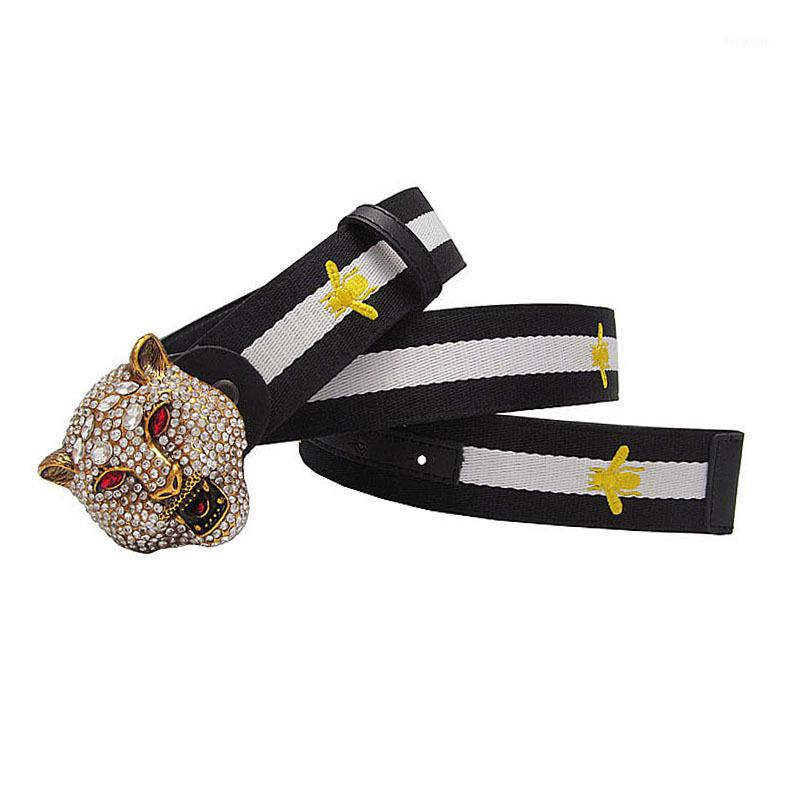 Mens Western Rhinestone Leopard Head Buckle Tiger Print Leather Belt Fashion Business Belts Best Gift with Jeans High Quality1, Gold
Mens Western Rhinestone Leopard Head Buckle Tiger Print Leather Belt Fashion Business Belts Best Gift with Jeans High Quality1, Gold
