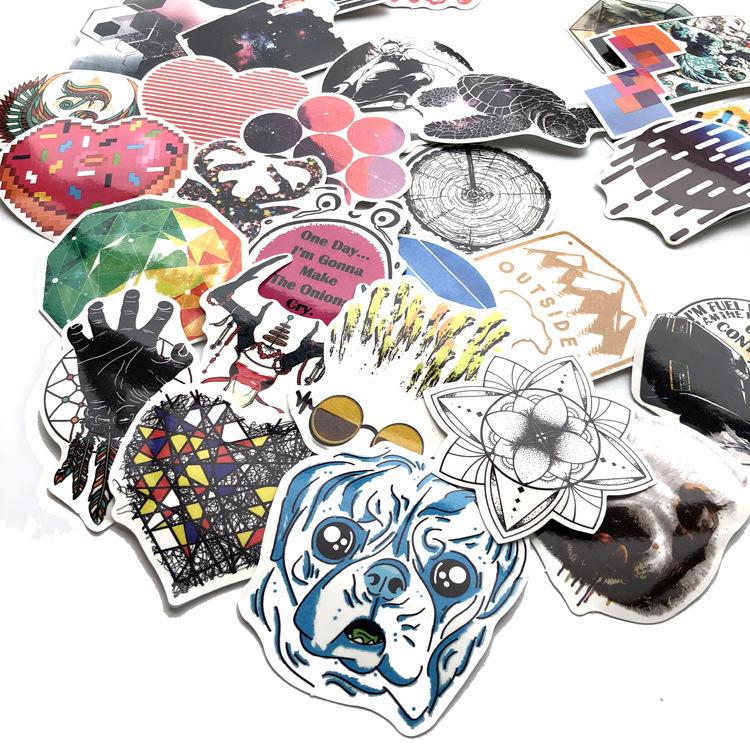 10 Sets=1000PCS Fantasy World Anime Sticker Suitcase Guitar Waterproof Sticker