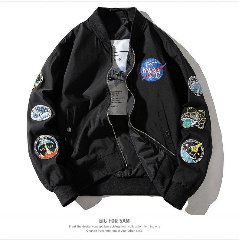 Designer NASA Jacket Clothing Flight Pilot mens jackets Bomber Windbreaker winter warm Thick sport coat hip hop treetwear autumn plus size, Black;brown
Designer NASA Jacket Clothing Flight Pilot mens jackets Bomber Windbreaker winter warm Thick sport coat hip hop treetwear autumn plus size, Black;brown