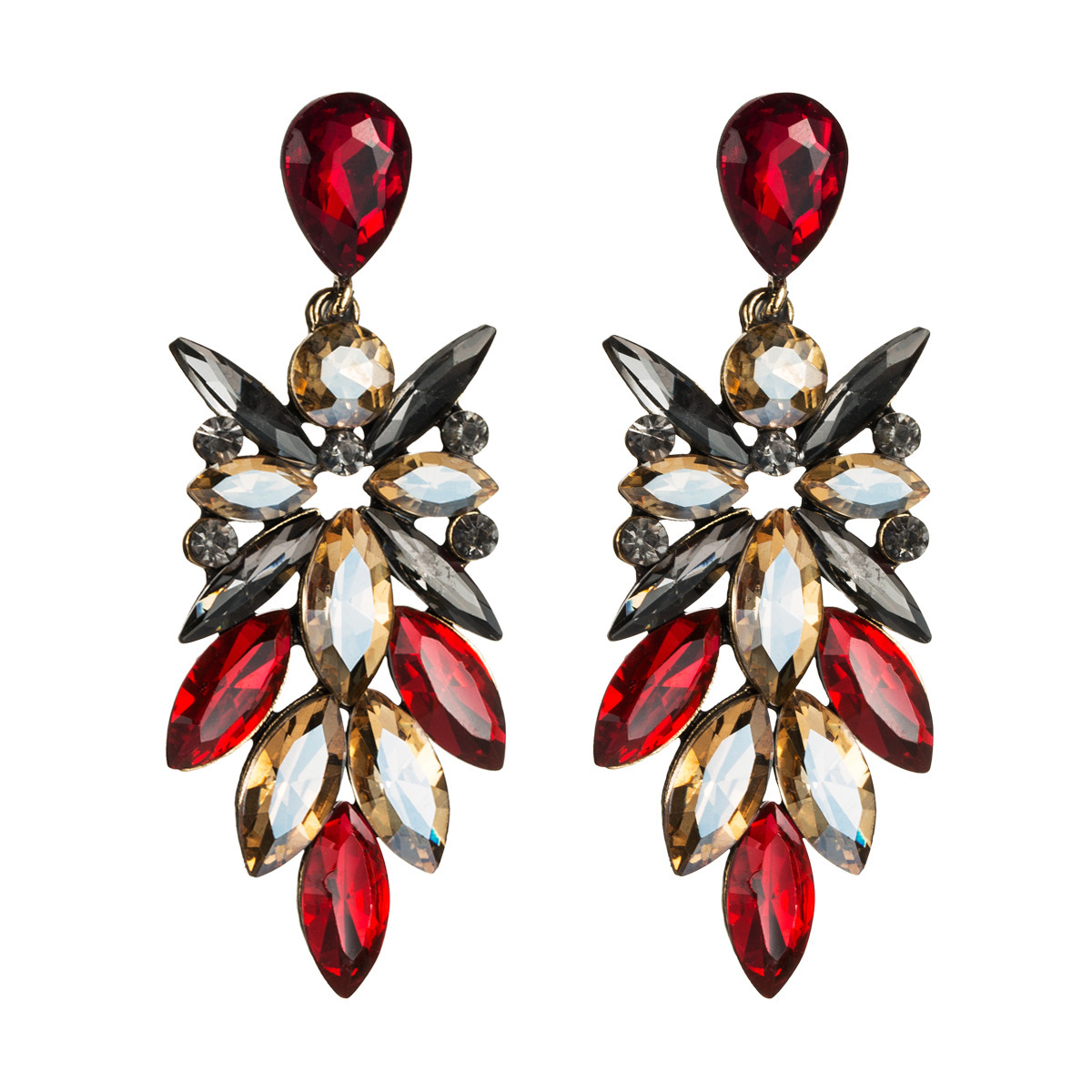 Exaggerated temperament acrylic Diamond full diamond earrings women's minimalist style fashionable earrings cool style
Exaggerated temperament acrylic Diamond full diamond earrings women's minimalist style fashionable earrings cool style