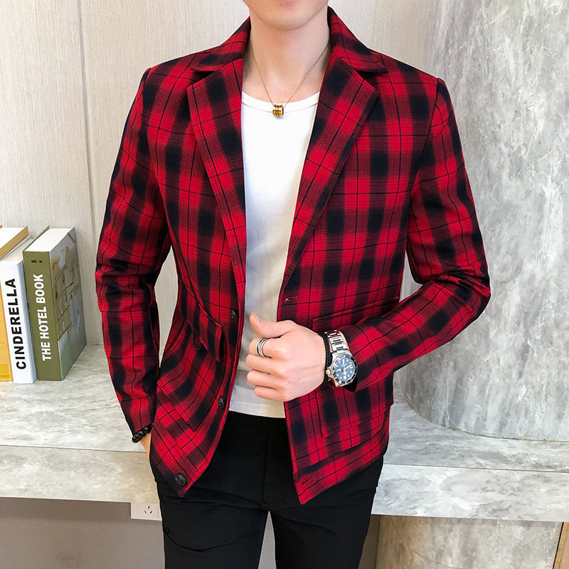 England Red Yellow Plaid Blazer Hombre For Men Retro Suit Jacket Casual Wedding Blazer Veste Costume High Street Men
England Red Yellow Plaid Blazer Hombre For Men Retro Suit Jacket Casual Wedding Blazer Veste Costume High Street Men