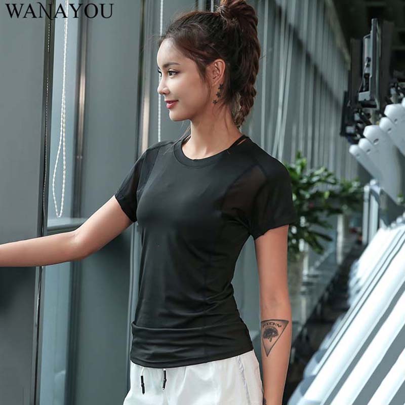 WANAYOU Breathable Mesh Short Sleeve Yoga Shirts,Quick Dry Women' Sport T-Shirts,Anti-Sweat Dance Gym Top,Running T-shirt Women, Black
WANAYOU Breathable Mesh Short Sleeve Yoga Shirts,Quick Dry Women' Sport T-Shirts,Anti-Sweat Dance Gym Top,Running T-shirt Women, Black