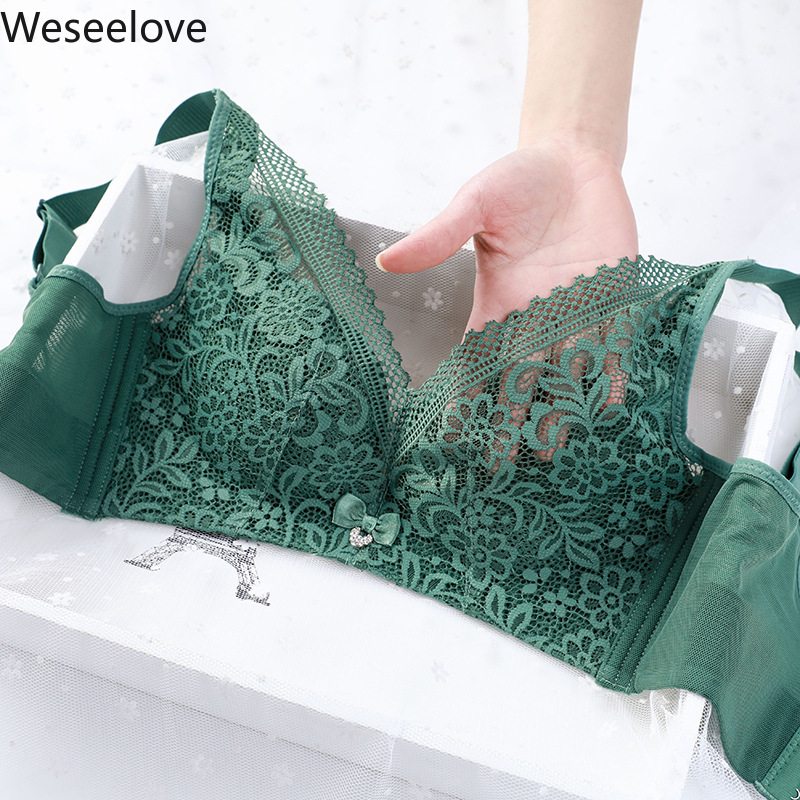 Weseelove No Steel Ring Large Size Seamless Push Up Bras Thin Underwear Women Gathered Lace Wide Shoulder Strap Sexy Bra M11, Flesh
Weseelove No Steel Ring Large Size Seamless Push Up Bras Thin Underwear Women Gathered Lace Wide Shoulder Strap Sexy Bra M11, Flesh