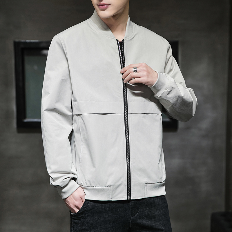 2020 Spring Men's New Fashion Handsome Stitching Jacket Youth All-match Casual Tooling Stand Collar Thin Jacket, Black
2020 Spring Men's New Fashion Handsome Stitching Jacket Youth All-match Casual Tooling Stand Collar Thin Jacket, Black