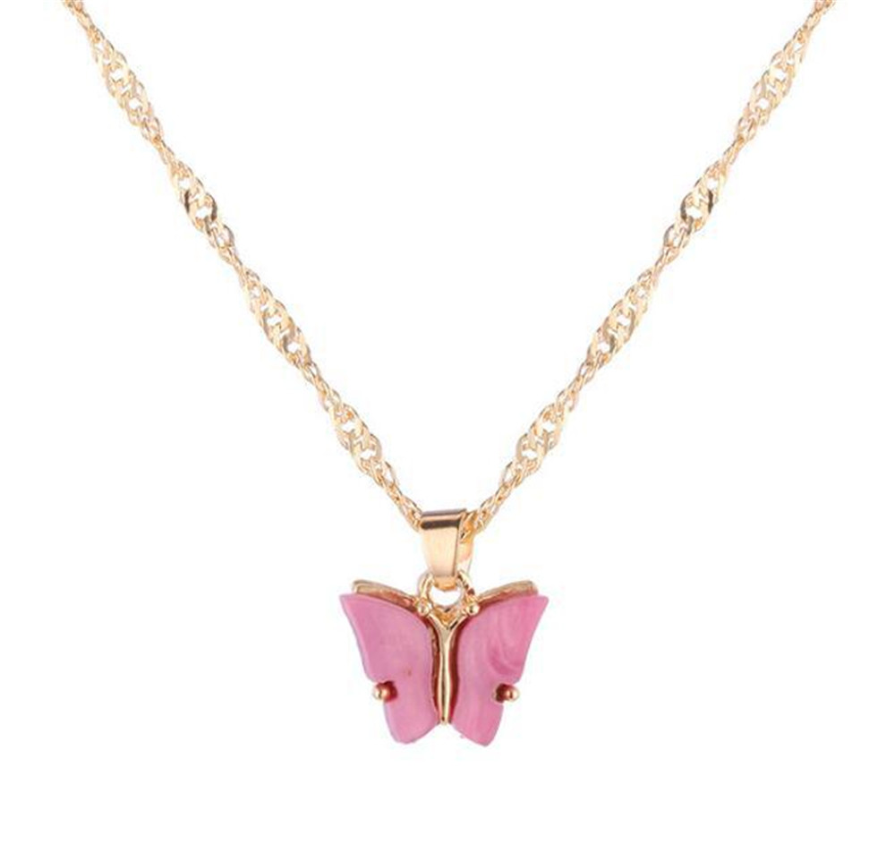 Sweet Butterfly Necklace Acrylic Color Sweet Beauty Style Wild Clavicle Chain Personality Trendy Necklace
Sweet Butterfly Necklace Acrylic Color Sweet Beauty Style Wild Clavicle Chain Personality Trendy Necklace
