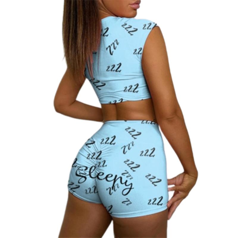 Pepper Print Two Piece Suit Womens Casual Round Neck Sleeveless Vest Top Elastic High Waist Shorts Outfit Home Sleepwear Pajamas
Pepper Print Two Piece Suit Womens Casual Round Neck Sleeveless Vest Top Elastic High Waist Shorts Outfit Home Sleepwear Pajamas