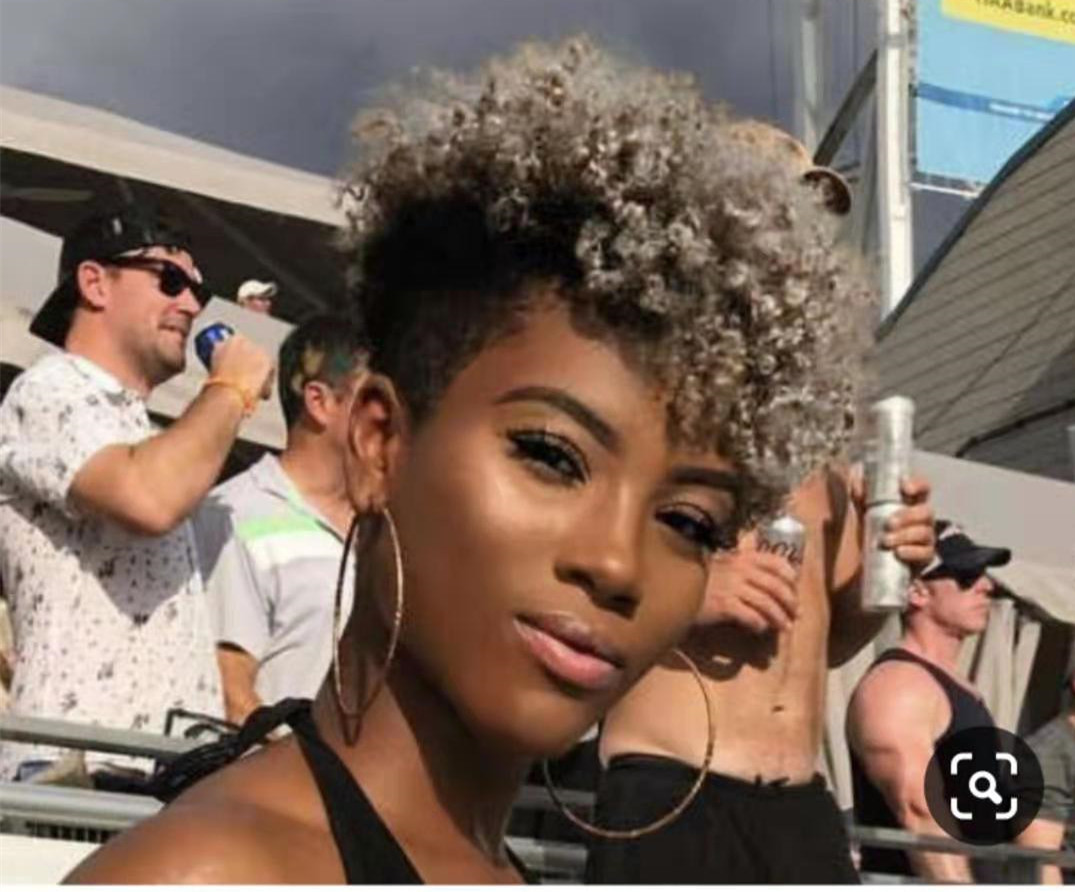 Real hair women hair topper for gray hair clip in afro kinky curly grey puff human pony tail drawstring siilver grey 120g